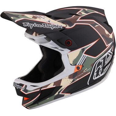 TROY LEE DESIGNS D4 COMPOSITE MIPS MTB Helmet Camo Khaki 2023 0
